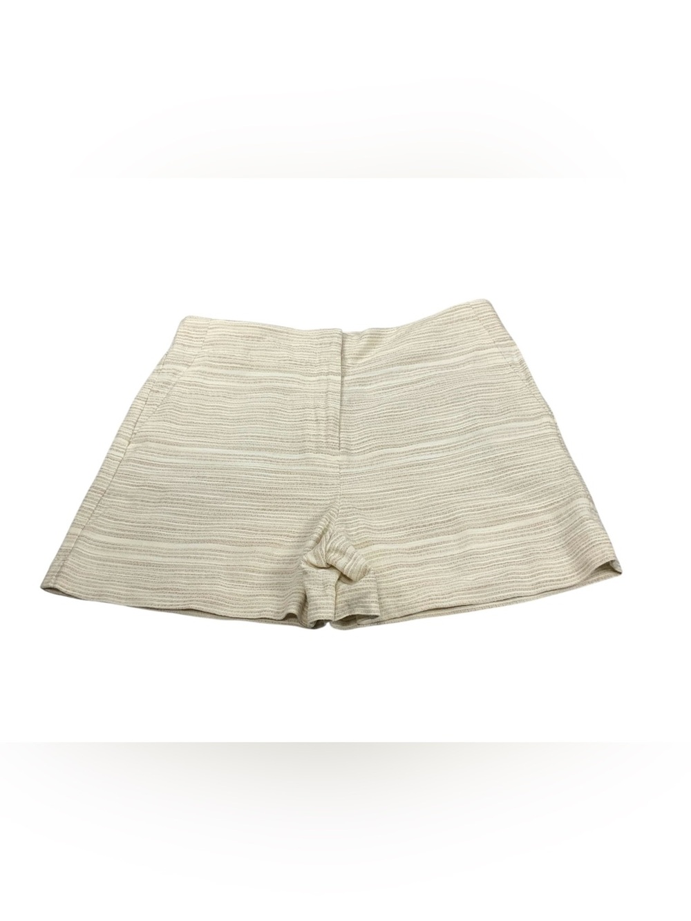 LOFT Riviera Cream Striped Tweed Shorts